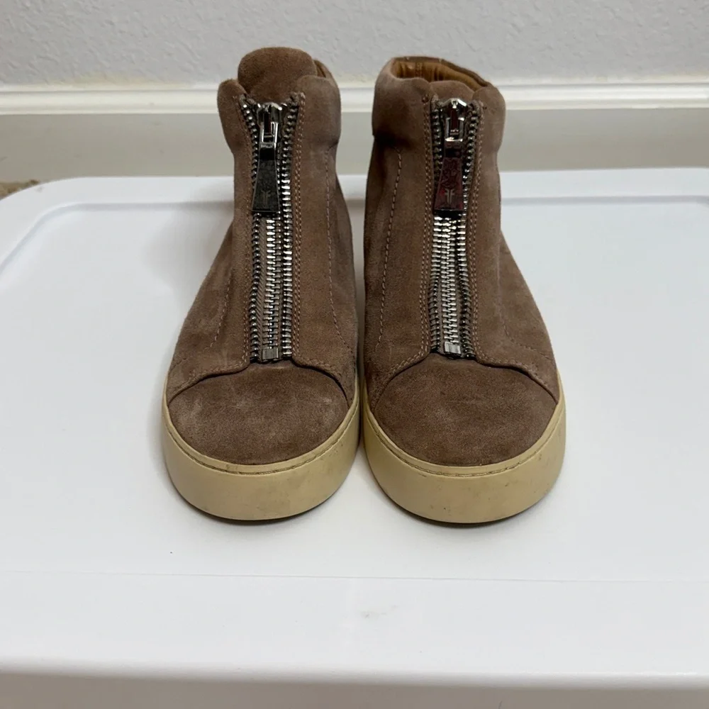 Frye Women's Lena Zip High-Top Sneakers Size 9 - Picture 3 of 10